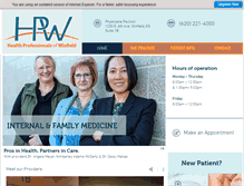 Tablet Screenshot of healthprosofwinfield.com